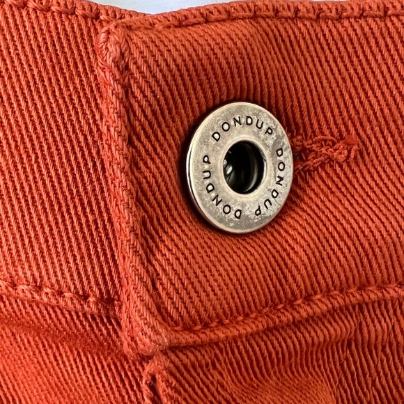 Dondup Button Fly Denim Shorts In Cinnamon Size 26 - Picture 7 of 16
